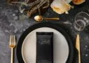 Velveta luxury wet wipe served on a fine dining table setting in Qatar restaurant
