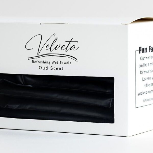 Velveta Wet Towels in Doha – Luxury Oud-Scented Refreshing Towels 8 pcs