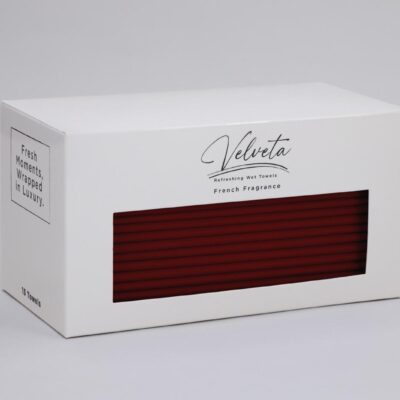 velveta wet wipes handy pack – burgundy – 15 pieces