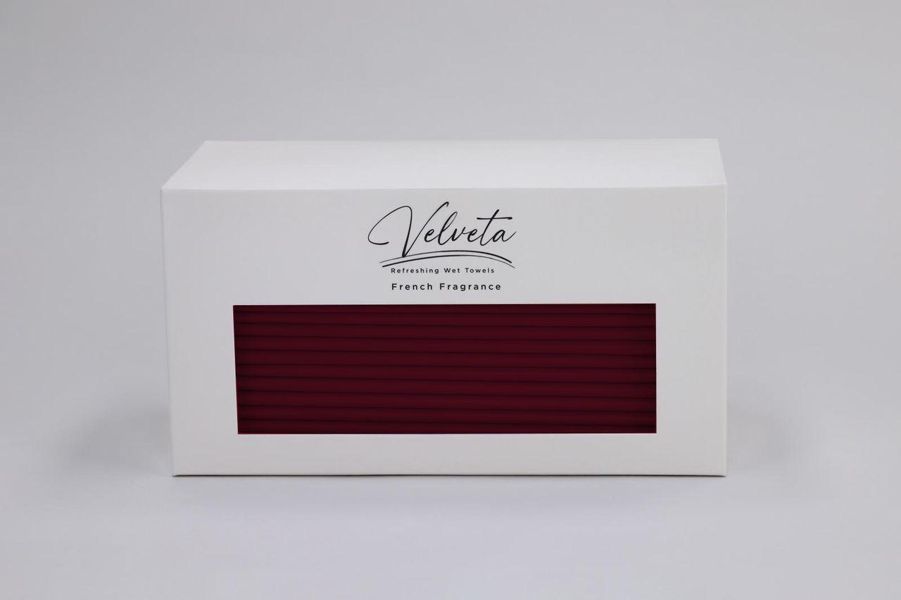 velveta wet wipes handy pack – burgundy – 15 pieces